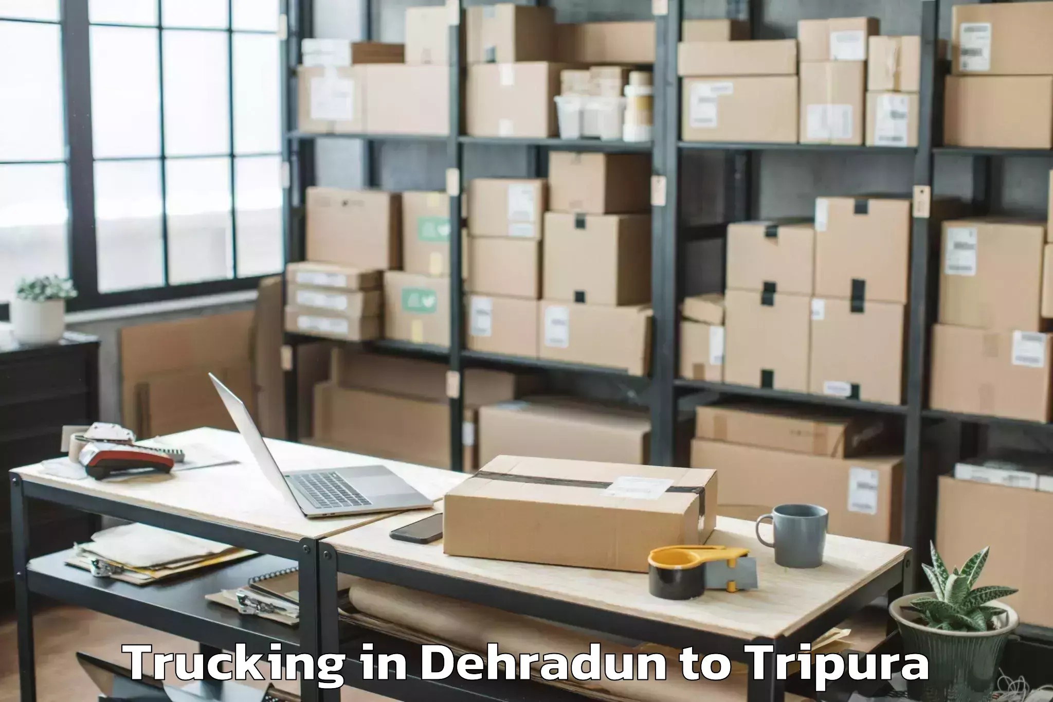 Easy Dehradun to Bishramganj Trucking Booking